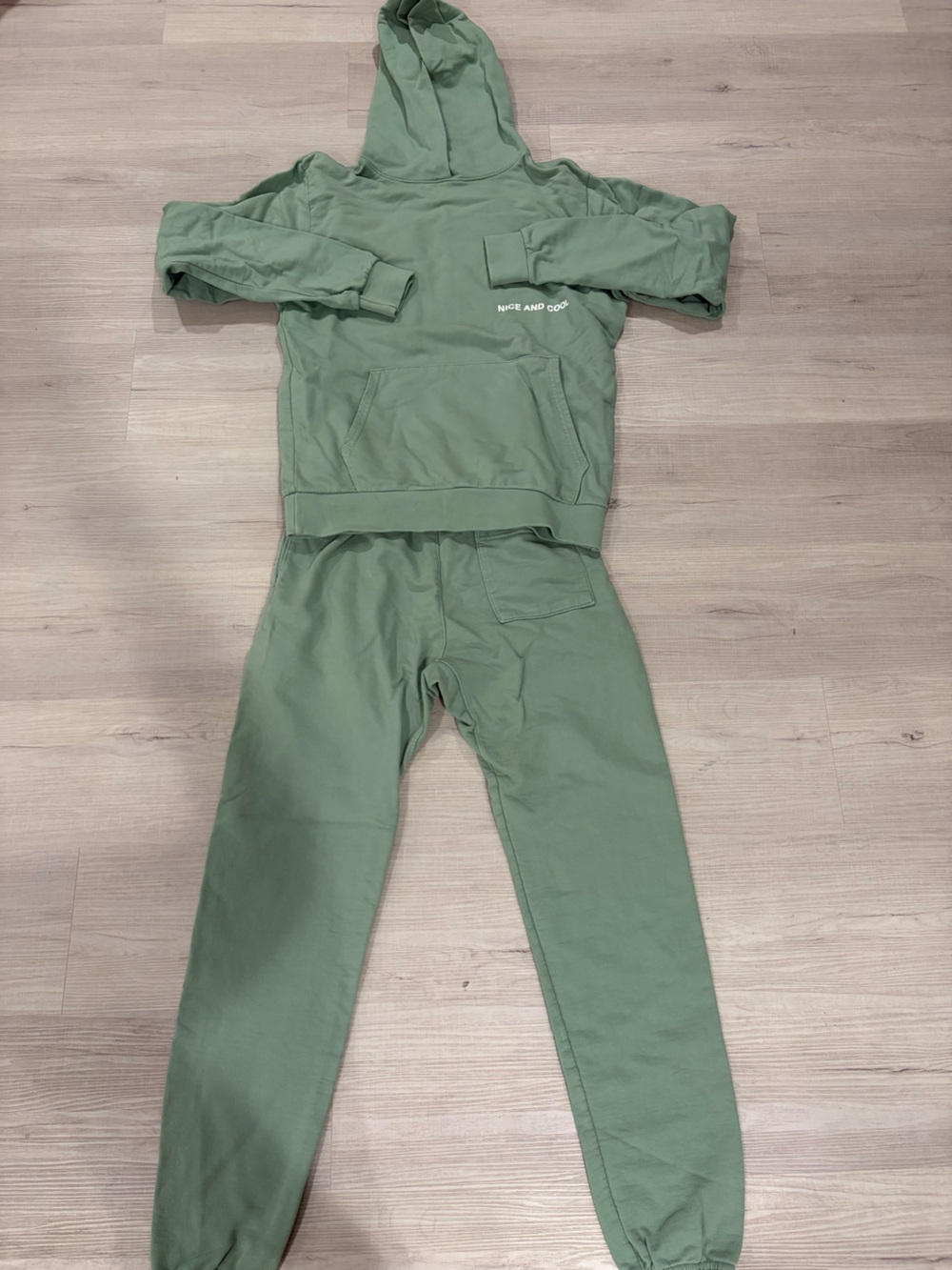 Women’s Sage Green Hoodie & Jogger Set